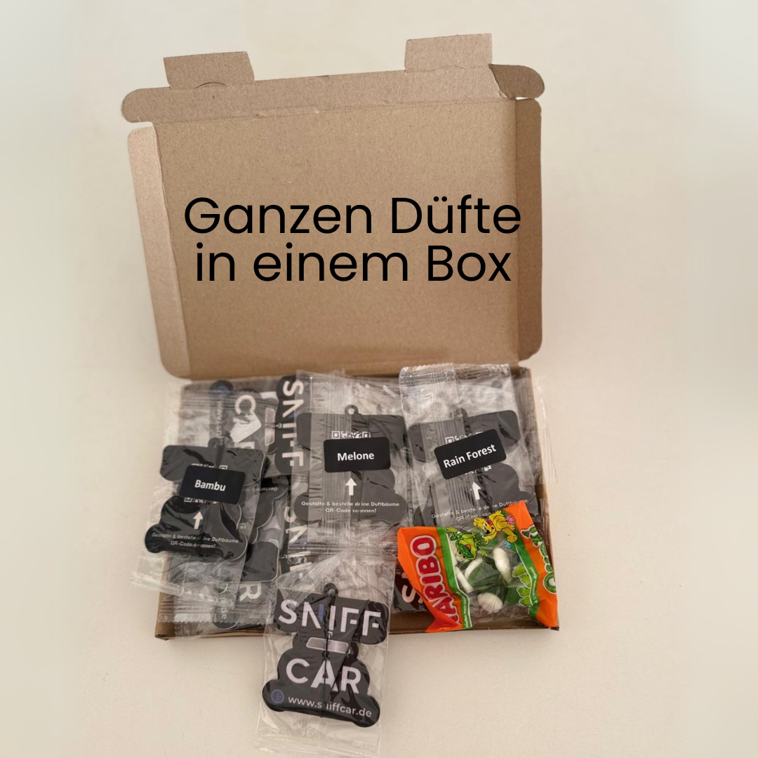 Car fragrance samples with 66 different scents, discover the variety