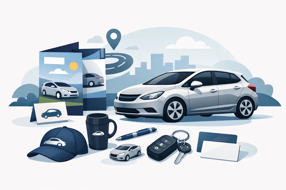 Werbemittel für Autovermietung, die wirken