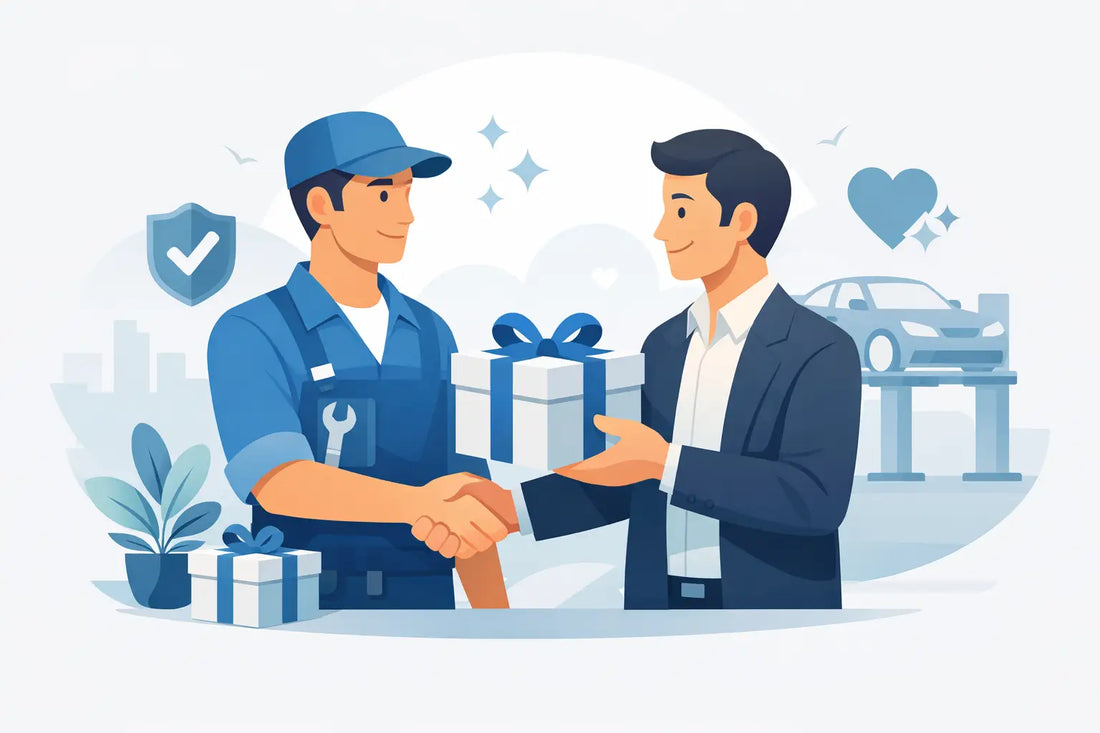 Kundengeschenk nach Service-Termin mit Wirkung