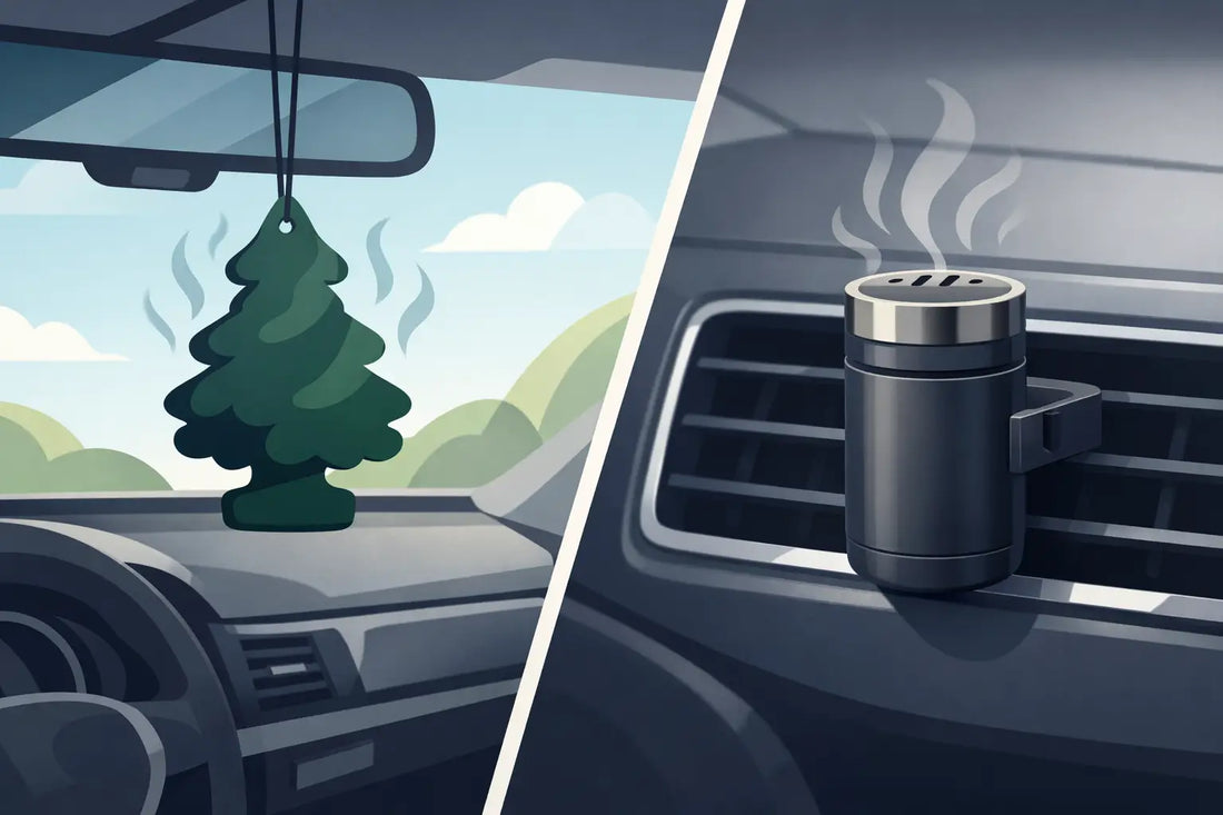 Autoduft personalisiert: Duftbaum vs. Duftspender
