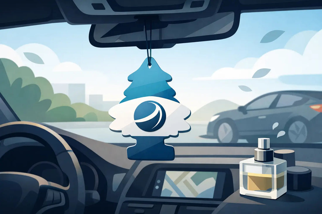 Personalisierter Duftbaum fürs Auto mit Logo