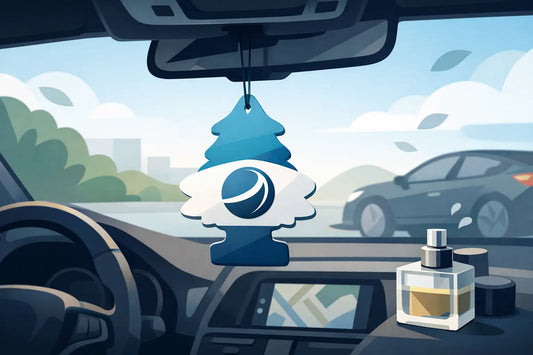 Personalisierter Duftbaum fürs Auto mit Logo