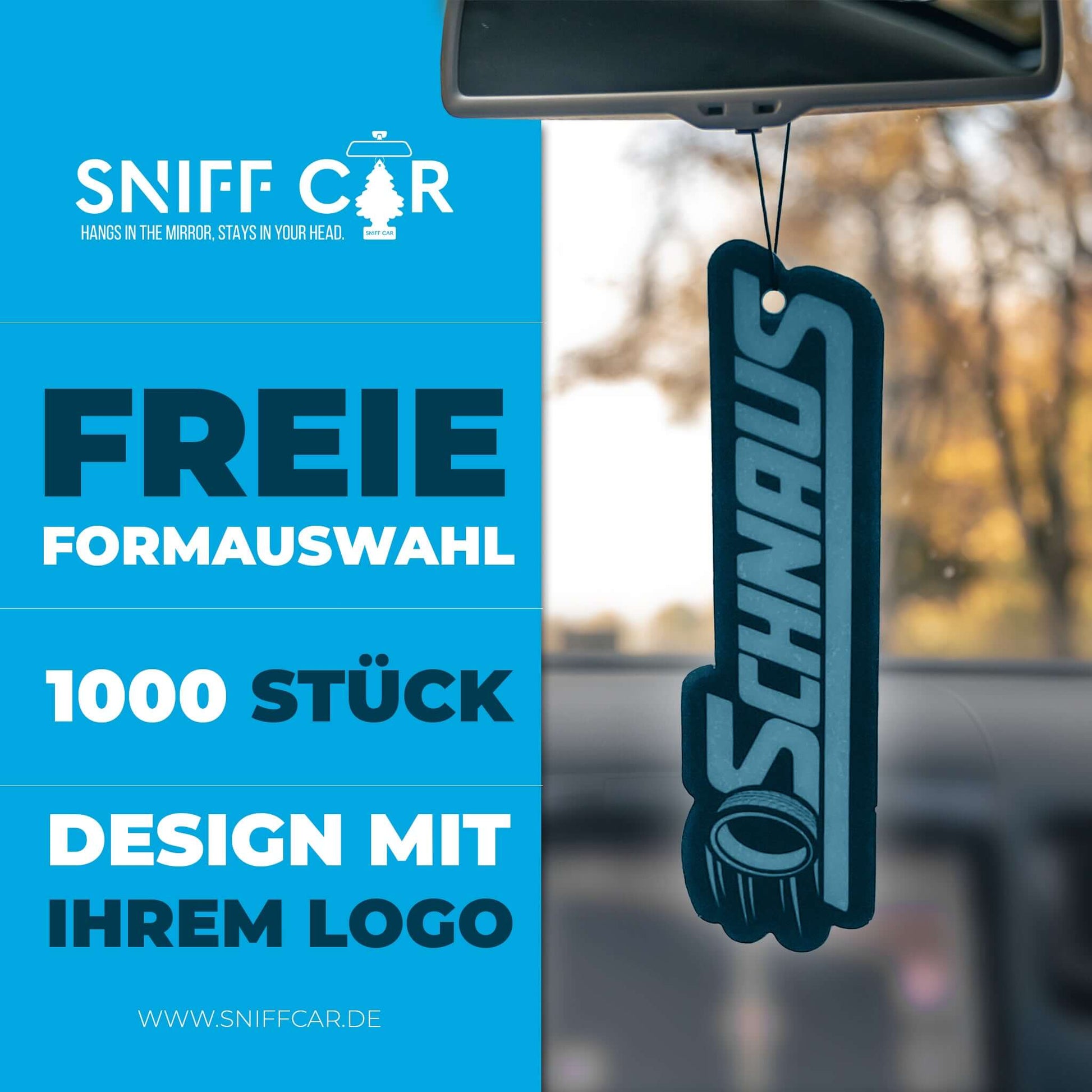 LogoBedruckteAutoDüfte- SNIFFCAR